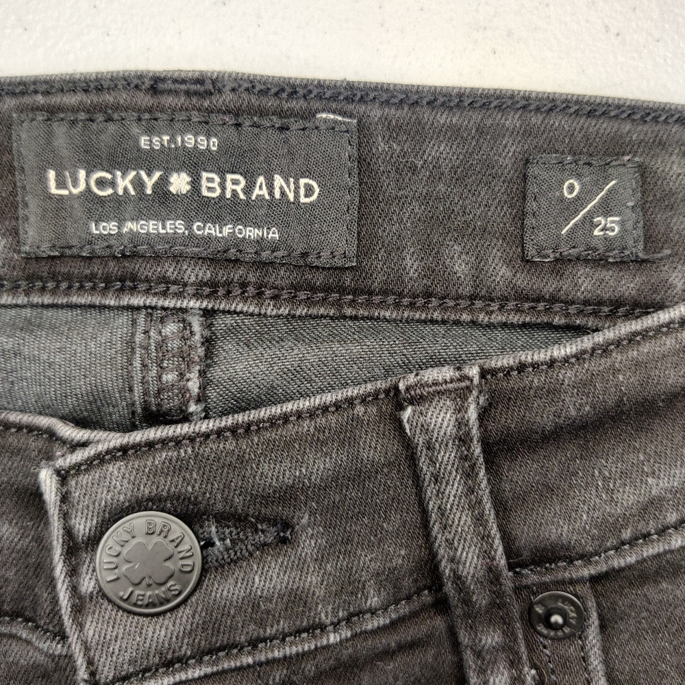 Lucky Brand black Stella skinny jeans size 25 - Picture 3 of 3